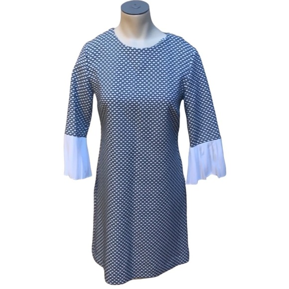 New York & Company Dresses & Skirts - Ny&co Ruffle Sleeve Navy Shift Dress Size XS